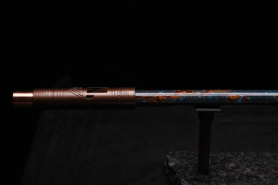 Low D Copper Flute #LDC0083 in Turquoise Burl