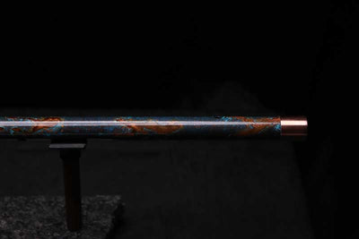 Low D Copper Flute #LDC0083 in Turquoise Burl