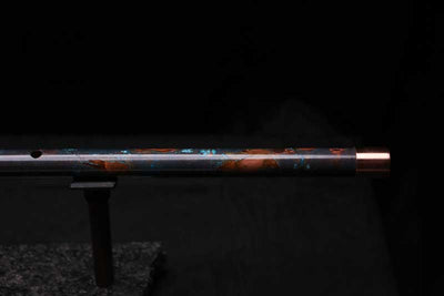 Low D Copper Flute #LDC0083 in Turquoise Burl