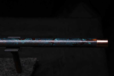 Low D Copper Flute #LDC0077 in Turquoise Burl