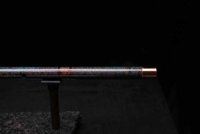 High F (Lullaby) Copper Flute #LE0091 in Turquoise Three Islands