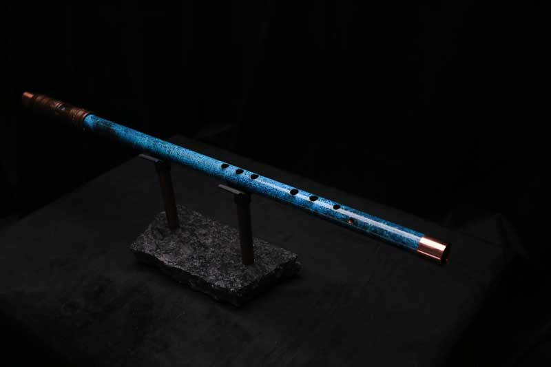 Low C Copper Flute #0163 in Deep Ocean Power