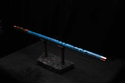 Low C Copper Flute #0164 in Deep Ocean Power