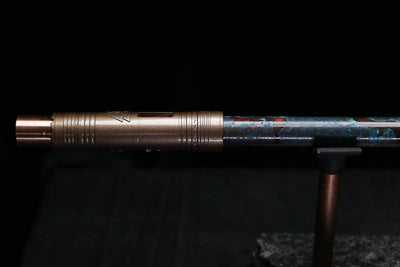 Low D Copper Flute #LDC0069 in Dark Ocean Swirl