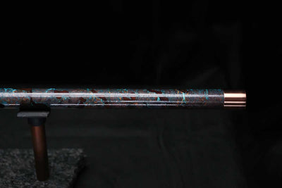 Low D Copper Flute #LDC0069 in Dark Ocean Swirl