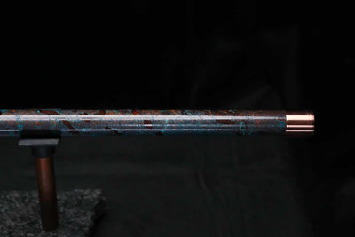 Low D Copper Flute #LDC0069 in Dark Ocean Swirl