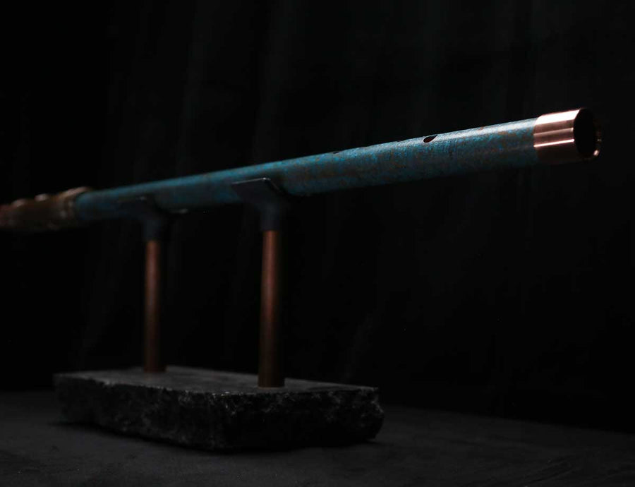 Low D Copper Flute #LDC0068 in Ocean Mist