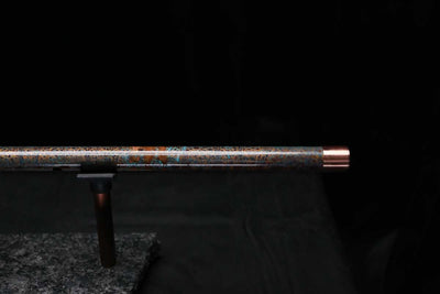 Low D Copper Flute #LDC0073 in Turquoise Three Islands