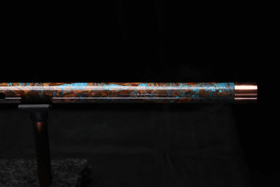 Low D Copper Flute #LDC0070 in Turquoise Burl