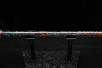 Low D Copper Flute #LDC0071 in Turquoise Burl