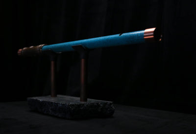 High F (Lullaby) Copper Flute #LE0097 in Deep Ocean Power