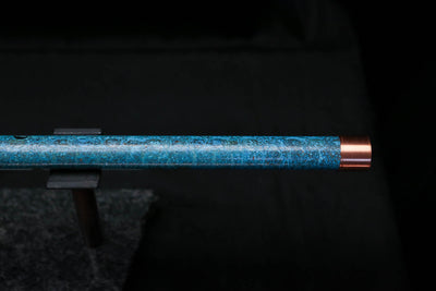 High F (Lullaby) Copper Flute #LE0097 in Deep Ocean Power