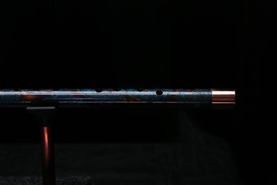 Low D Copper Flute #LDC0093 in Turquoise Burl