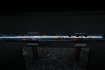 Low D Copper Flute #LDC0093 in Turquoise Burl