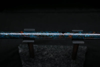 Low D Copper Flute #LDC0093 in Turquoise Burl