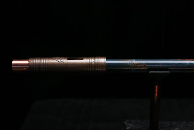 Low D Copper Flute #LDC0095 in Turquoise Burl