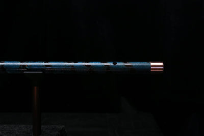 Low D Copper Flute #LDC0096 in Dark Ocean Spiral