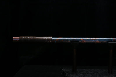 Low D Copper Flute #LDC0100 in Turquoise Burl