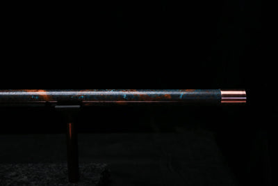 Low D Copper Flute #LDC0102 in Turquoise Burl