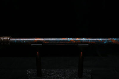 Low D Copper Flute #LDC0102 in Turquoise Burl