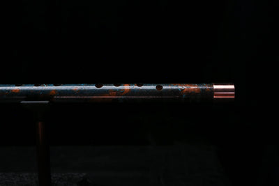 Low D Copper Flute #LDC0103 in Turquoise Burl