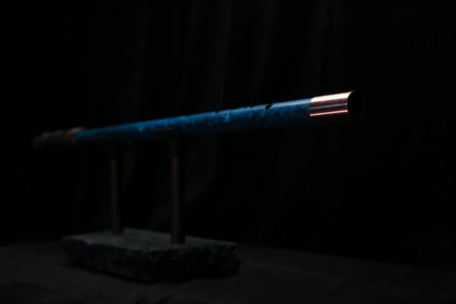 Low D Copper Flute #LDC0104 in Deep Ocean Power