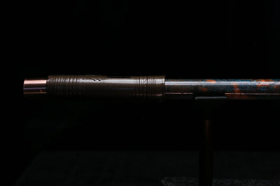 High F (Lullaby) Copper Flute #LE0099 in Turquoise Burl