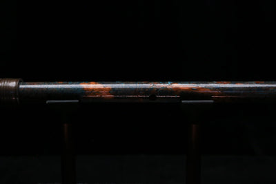 High F (Lullaby) Copper Flute #LE0099 in Turquoise Burl