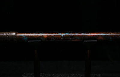 High F (Lullaby) Copper Flute #LE0101 in Turquoise Burl