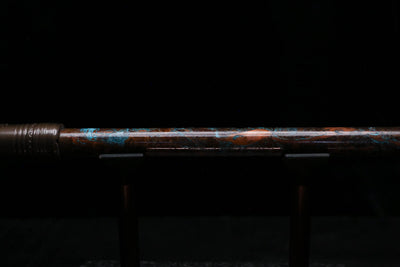 High F (Lullaby) Copper Flute #LE0101 in Turquoise Burl