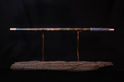 Copper Flute #0009 in Arctic Galaxy Burl, Low C