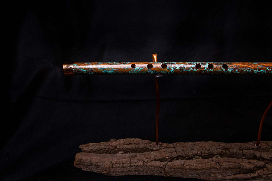 Copper Flute #0016 in Turquoise Sea Foam