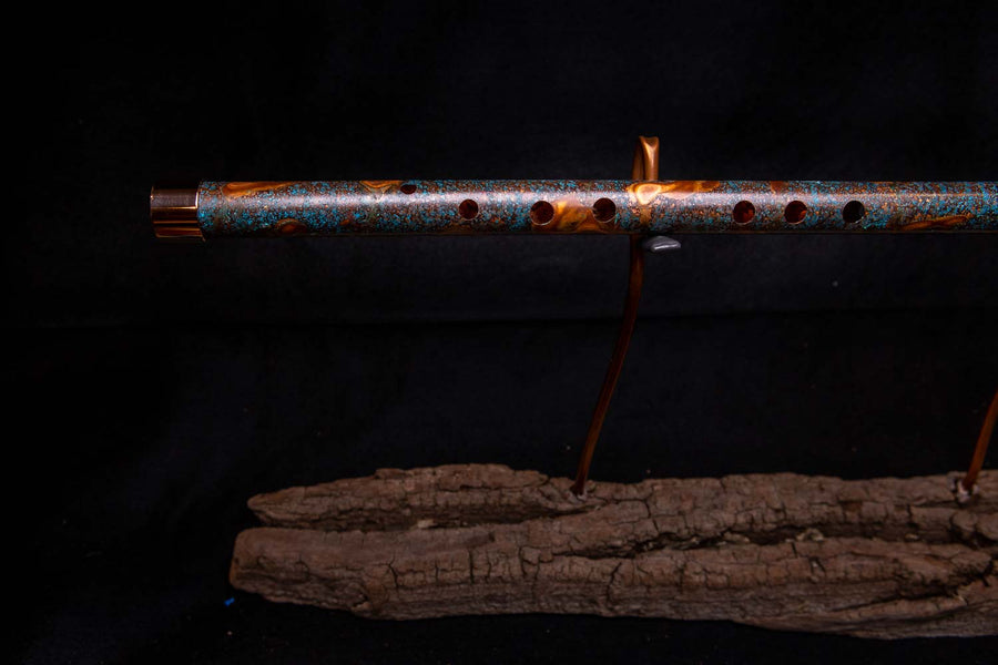 Copper Flute #0021 in Arctic Burl