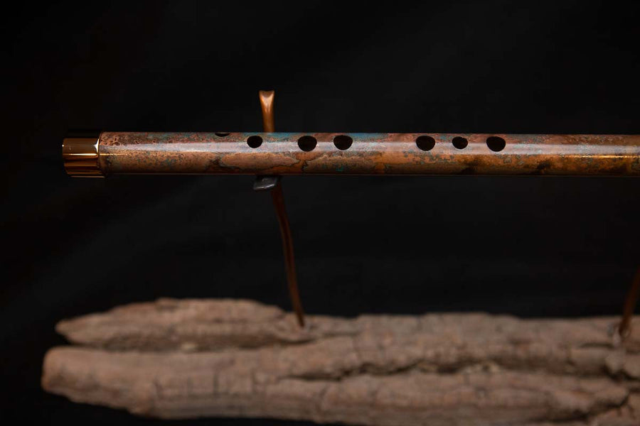 Lullaby Edition Copper Flute #LE0007 in Autumn Patina