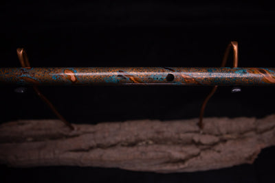 Copper Flute #0046 in Turquoise Burl | Low C