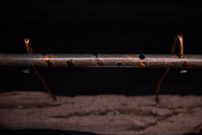 Copper Flute #0048 in Turquoise Burl | Low C